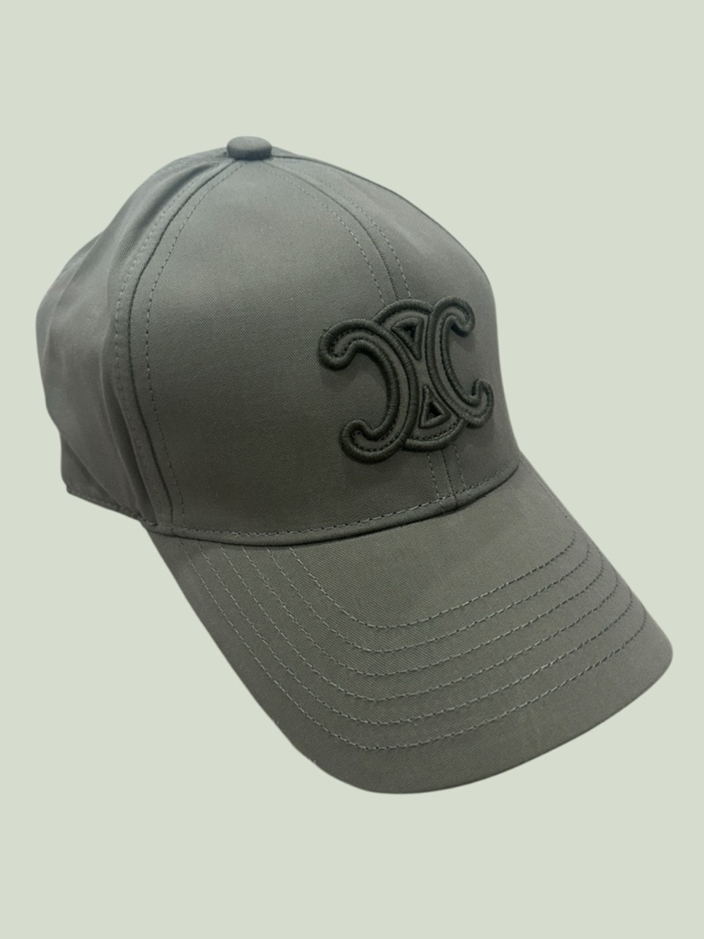 Celine Olive Green Baseball Cap